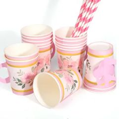 Disposable Party Paper Plate Napkins Tableware Dinnerware Set - Image 3
