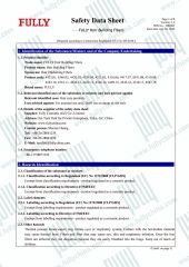 FULLY SDS certificate from Fully Cosmetic (GZ) Co., Limited