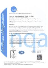 cotton product certificate of Sheenrise Medical Trade Co., Ltd. – certificate photo, supplier certificates section
