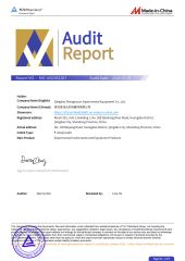 Audit Report certificate from Qingdao Shengzeyun Experimental Equipment Co., Ltd.