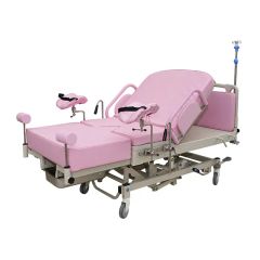Pink Color Electric Adjusted Medical Hospital Women Ldr Delivery Bed - KANGHUI MEDICAL TECHNOLOGY(SUZHOU)CO., LTD.