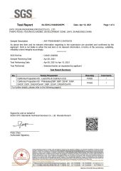 CP65 certificate from Linyi Yiqun Packaging Products Co., Ltd.