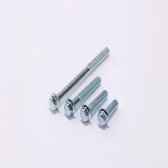 Best Price Carbon Steel Motorcycle Part Electric Bike Part Car Part Blue and White Flange Round Head Machine Engine Screws - Image 4