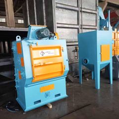 Tumble Belt Shot Blasting Machine to India / Q326 / 200kg / Crawler Type / Rubber Belt - Image 2