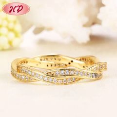 Latest Gift Items 18K Gold Wedding Rings Jewelry Women - Image 5