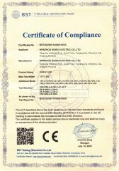 CE certificate from Wenzhou Soiea Electric Co., Ltd.