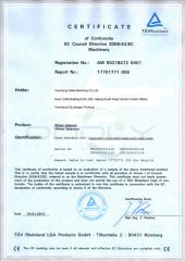 wheel balancer certificate of Yancheng Oddly Machinery Co., Ltd. – certificate photo, supplier certificates section