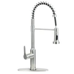 304 Stainless Steel Pull out Kitchen Faucet with 60cm Inlet Hose - Image 5