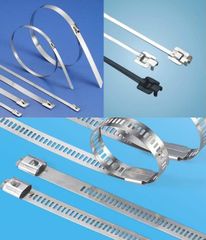 Cable Tie Attachment Type Ear Clamps Coating Stainless Steel Coated Lock Type Self Locking Ball Lock Included Accessories Cable Tie - Image 1