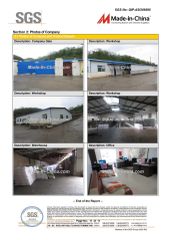 SGS certificate from Fushun Junda Wax Industry Co., Ltd.