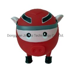 OEM Plastic Toys PVC Vinyl Red Money Coin Bank - Image 1