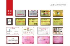 Enterprise honor certificate of Yun Nan Ao Fu Industrial Co., Ltd. – certificate photo, supplier certificates section