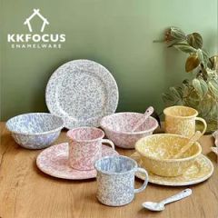Enamel Manufacturer Custom Enamelware Tableware Dinnerware Set - Image 6