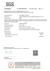 Test Report-CA65 certificate from Fuqing Shengde Plastic & Rubber Products Co., Ltd.