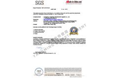 SGS Certification certificate from Guangzhou Yangming Entertainment Products Co., LTD