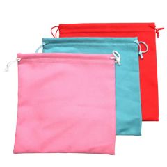 High Grade Soft Jewelry Velvet Bags Custom Drawstring Closure Flannel Velvet Gift Pouches - Image 1