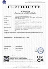 UKCA Certificate certificate from Shenzhen Carleader Electronic Co., Ltd