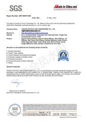 SGS CERTIFICATE certificate from YINGDE VENTECH AIR CONDITIONING CO., LTD.