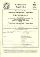 FSC certificate from Wuxi GMB International Corporation
