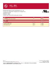 UL certificate from Dongguan Pres Plastic Materials Co.,Ltd
