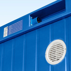 Toilet & Shower Blocks / 1+1 Double Mains Toilet 8Ft x 5Ft (Blue) - Image 3
