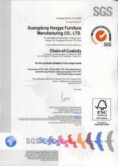 FSC Forest Certified Approved by SGS Office Furniture certificate from Guangdong Hongye Shengda Furniture Co., Ltd.