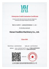 Credit Certificate certificate from Henan Mingqing Food Machinery Co., Ltd.
