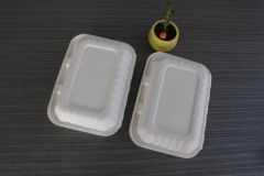 Disposable 9 X 6 X 3 Food Takeaway Box Sugarcane Food Container Tableware - Image 4