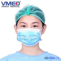 Protective Disposable Nonwoven 3-Ply Face Mask with Earloop Color Blue Origin China Shape 3 Layer Model NO. VFM02 Trademark OEM/VMED - Image 4
