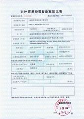 License Photo certificate from Golax Industrial Co., Ltd.