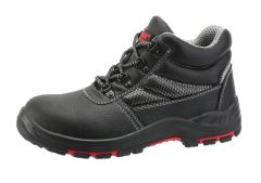 Genuine Leather with Safety Toe Plate Sandwich Mesh PU Rb Sole Comfortable Collar Foam Safety Shoes Anti Slip for Men Work Footwea - Gaomi Luyuan Labour Co., Ltd.
