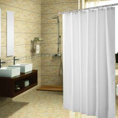 Solid Color Waterproof Polyester Shower Curtain Origin China Style Printed Model NO. Y-100 Location Shower Width - Image 2