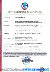 CE certificate from Xiaoniu Top International Trading(Shanghai)Co., Ltd.
