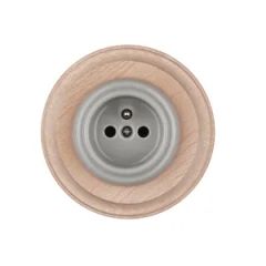 Ceramic European Flush Mounted French Wall Socket - Image 2