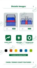Public Sport Equipment with Blue Plastic Floor Padbol Court - Hebei Fu Xuan Trade Co., Ltd.