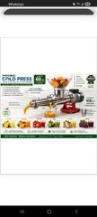 Original Cold Pressing Machines by new Invention for Organic juice - Image 1