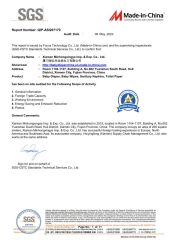 SGS certificate from Xiamen Minhongxingye Imp.& Exp. Co., Ltd.
