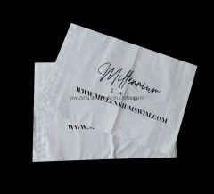 Hot Sell High Quality Custom Printed White Express Poly Mailer Plastic Mailing Bag with Black Logo - Yiwu Tina Craft Co., Ltd.