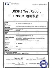 UN38.3 for NNTN4851A certificate from Big Tree (HK) Techology Co., Ltd.