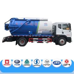 Dongfeng 15 Tons Vacuum Suction Sewage Truck with High Pressure Washing Device 4000L Sewage Pumping and Drainage Vehicles - Chengli Special Automobile Co., Ltd.