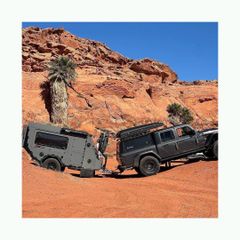 off road RV camping trailer caravan meeting Australian standards heoff road RV camping trailer caravan meeting Australian standards heavy duty trailer suitable for remote travel and adventure tourismavy duty trailer suitable for remote travel and adventure tourism - Image 4