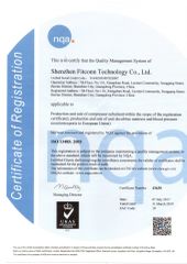 ISO 13485 certificate from Shenzhen Fitconn Technology Co., Ltd.