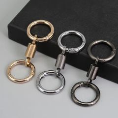 Personality Keychain Lovers Niche Design Sense Pendant Spring Ring Waist Hanging Metal Key Ring Ring Key Chain - Image 1