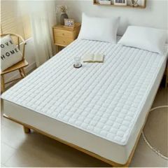 Quilted Mattress Topper Pad Cover Size King Origin China Pattern Solid Filling Cotton Technics Woven Material Cotton Payment Tt or LC - Image 5