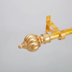 Elegant Gold Metal Curtain Rods Set for Windows MOQ 1 Sizes Custom Origin China Trademark KUNNA HS Code 83024100 Type Surface - Image 4