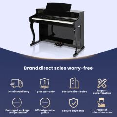 88-Key Electronic Piano for Modern Lounge Keyboard Instruments - Image 6