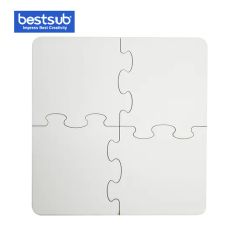 Bestsub Promotional MDF Photo Coaster Puzzle (PTMF) Color White Material Wood Model NO. PTMF Trademark BestSub Toy Department - Image 1