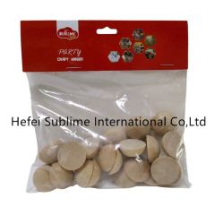 Unfinished Natural Smooth Half Wooden Split Balls for DIY Crafts - Image 5