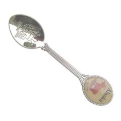 Souvenir Spoon, Gift Spoons (FTSS2554) Trademark FT Origin China Thickness 2.0 Style Fashion Plating Silver Size 4.8 Inches - Image 2