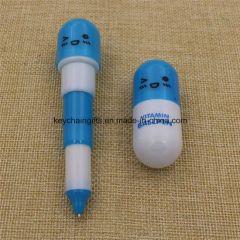 Promotional Custom Plastic Retractable Pill Ball Point Pen Color Black Size 58*24mm MOQ 1000piece Net Weight 7.1g Origin Guangdong - Image 5